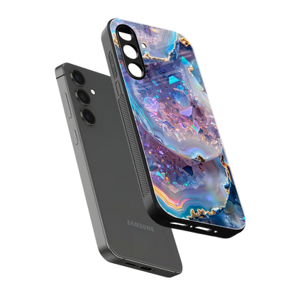 Crystal Veil sleek samsung galaxy m34 5g cover with tempered glass back and TPU edges