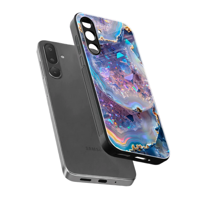Crystal Veil sleek samsung galaxy m56 5g cover with tempered glass back and TPU edges