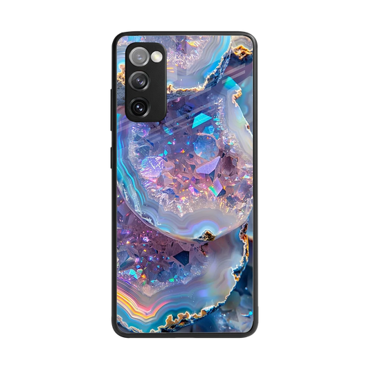 Crystal Veil back phone cover | glass case for samsung galaxy s20 fe