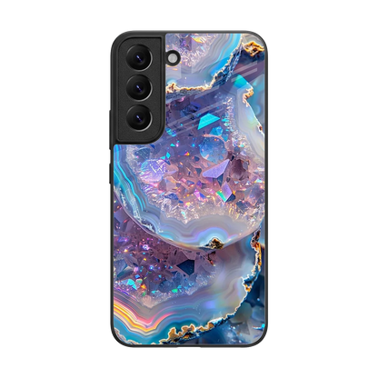 Crystal Veil back phone cover | glass case for samsung galaxy s22