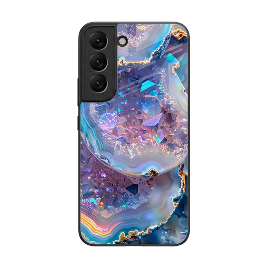 Crystal Veil back phone cover | glass case for samsung galaxy s22