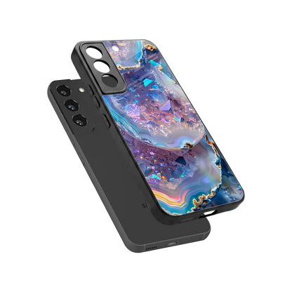 Crystal Veil sleek samsung galaxy s22 cover with tempered glass back and TPU edges