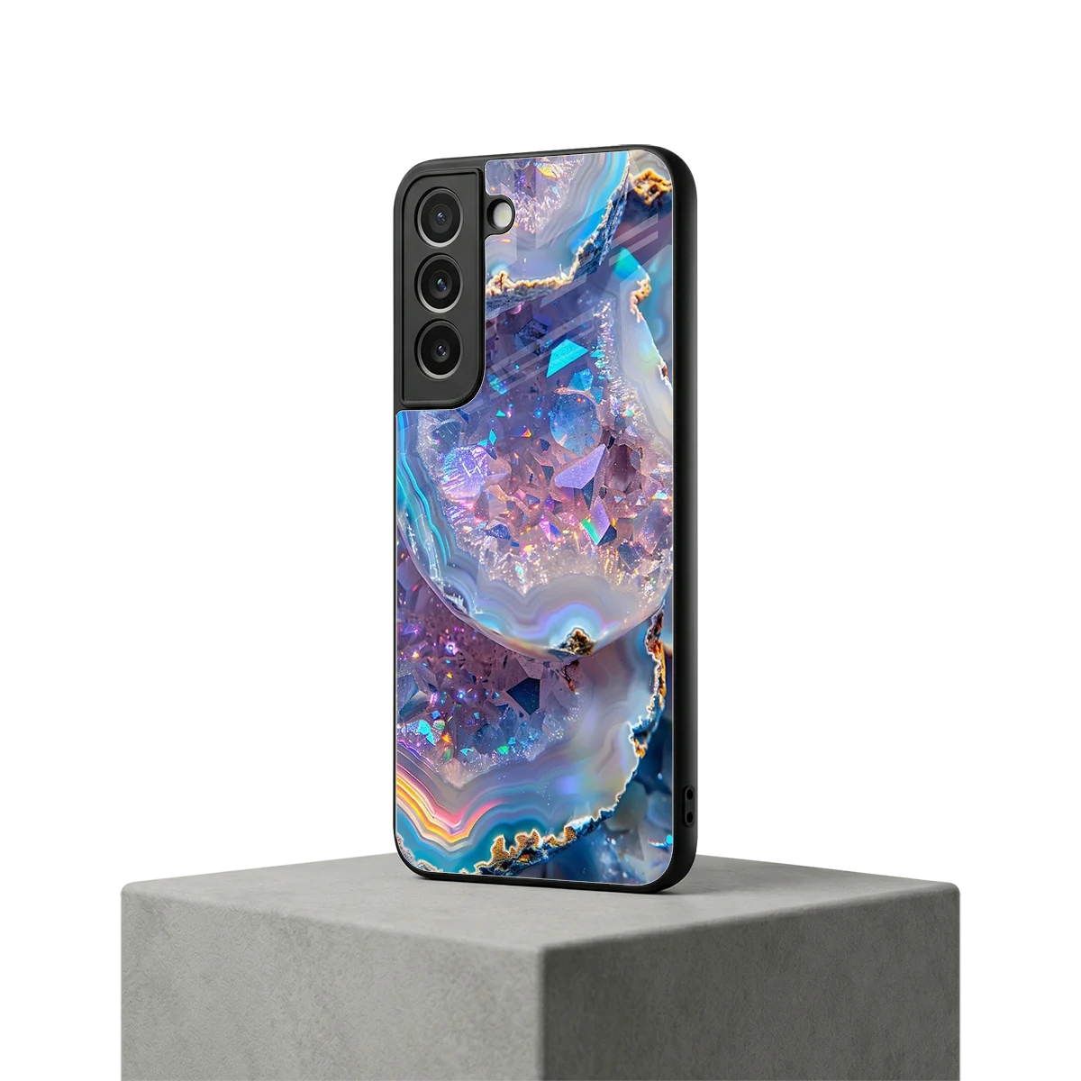 Crystal Veil samsung galaxy s22 mobile cover | shockproof glass phone case