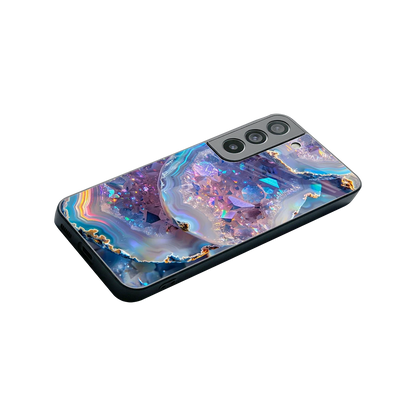 Crystal Veil stylish phone case for samsung galaxy s22 | glossy glass and slim fit