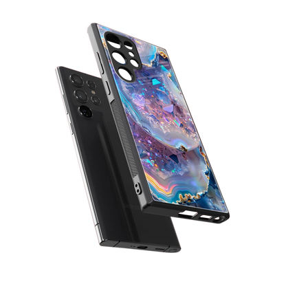 Crystal Veil sleek samsung galaxy s23 ultra cover with tempered glass back and TPU edges