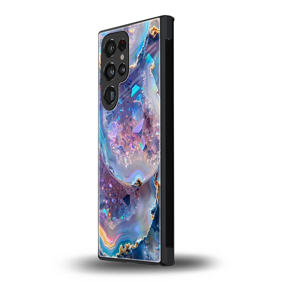 Crystal Veil samsung galaxy s23 ultra mobile cover | shockproof glass phone case