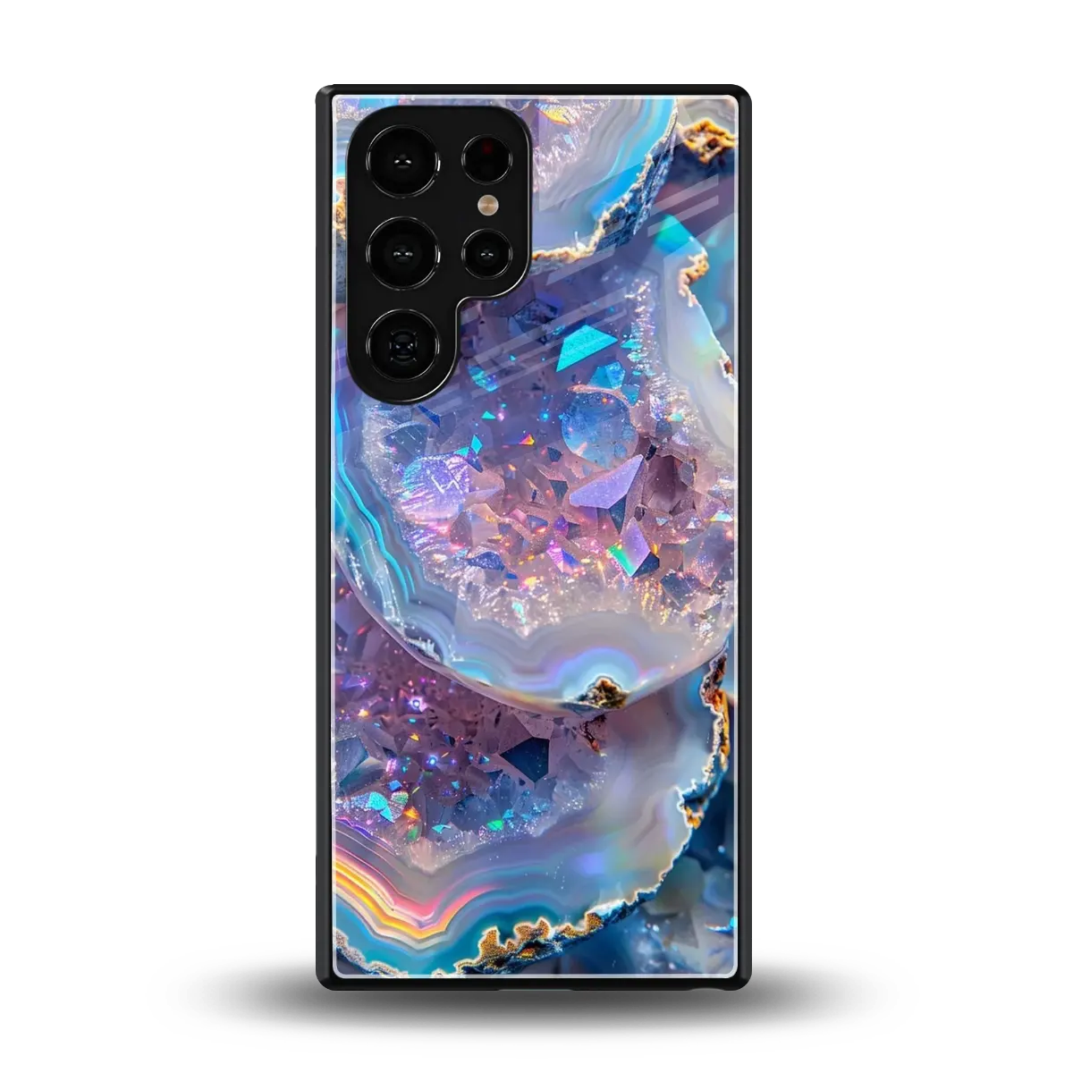 Crystal Veil back phone cover | glass case for samsung galaxy s25 ultra