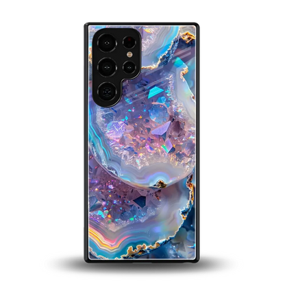 Crystal Veil back phone cover | glass case for samsung galaxy s25 ultra