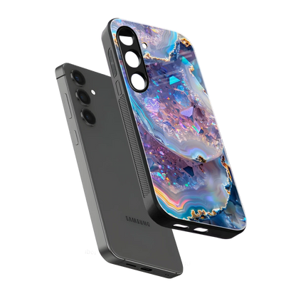 Crystal Veil sleek samsung galaxy s23 fe cover with tempered glass back and TPU edges