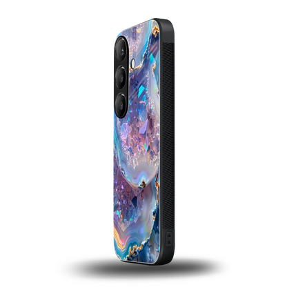 Crystal Veil samsung galaxy s24 mobile cover | shockproof glass phone case