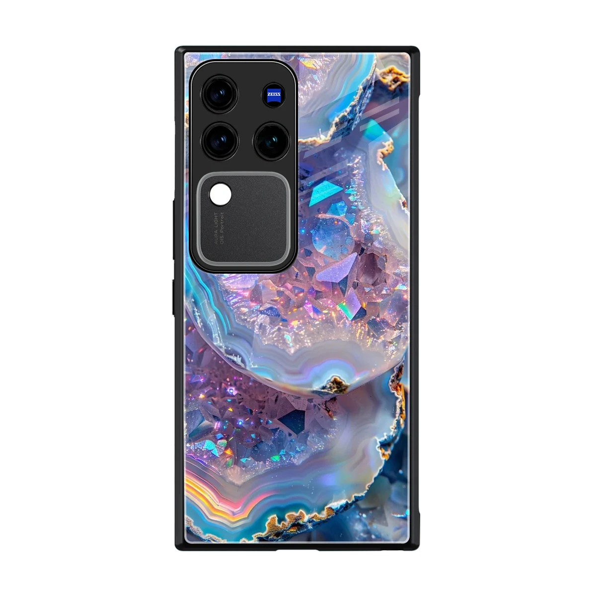 Crystal Veil back phone cover | glass case forvivo v30 pro