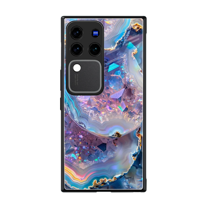 Crystal Veil back phone cover | glass case forvivo v30 pro