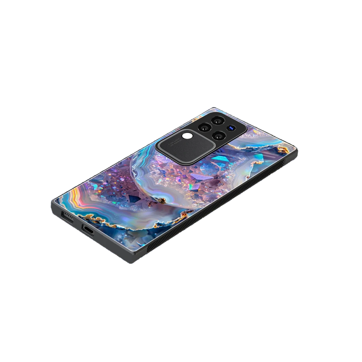 Crystal Veil stylish phone case forvivo v30 pro | glossy glass and slim fit