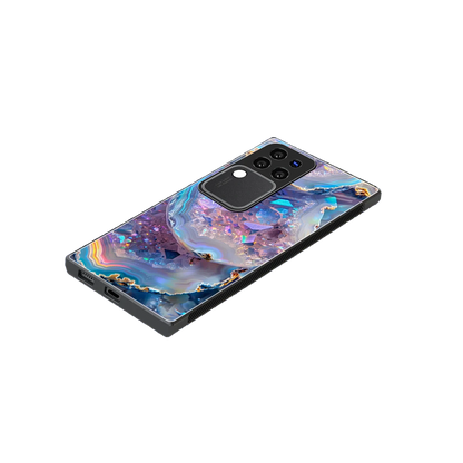 Crystal Veil stylish phone case forvivo v30 pro | glossy glass and slim fit