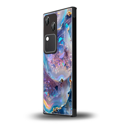 Crystal Veil vivo v30 mobile cover | shockproof glass phone case
