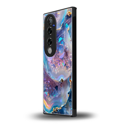 Crystal Veil vivo v40 pro mobile cover | shockproof glass phone case