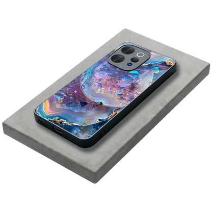 Crystal Veil stylish phone case for vivo v70 elite | glossy glass and slim fit