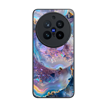 Crystal Veil back phone cover | glass case for vivo x200 pro