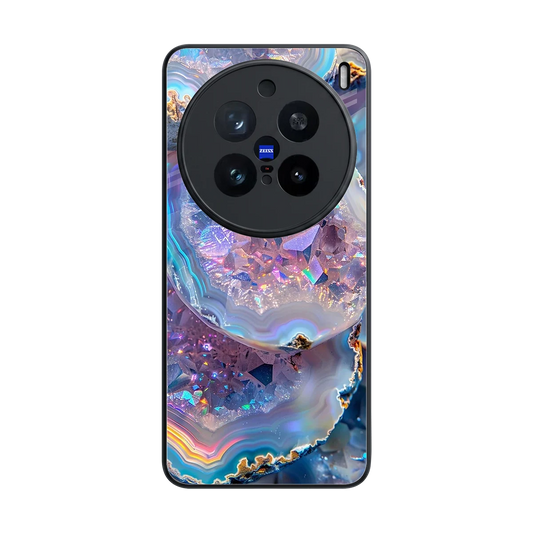 Crystal Veil back phone cover | glass case for vivo x200 pro