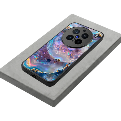 Crystal Veil stylish phone case for vivo x200 pro | glossy glass and slim fit