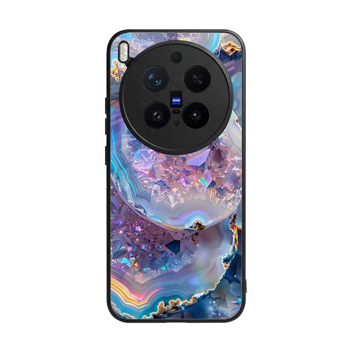 Crystal Veil back phone cover | glass case for vivo x300 pro