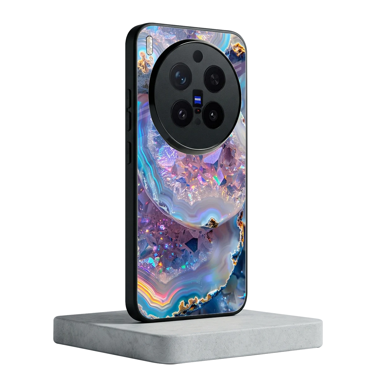 Crystal Veil vivo x300 pro mobile cover | shockproof glass phone case