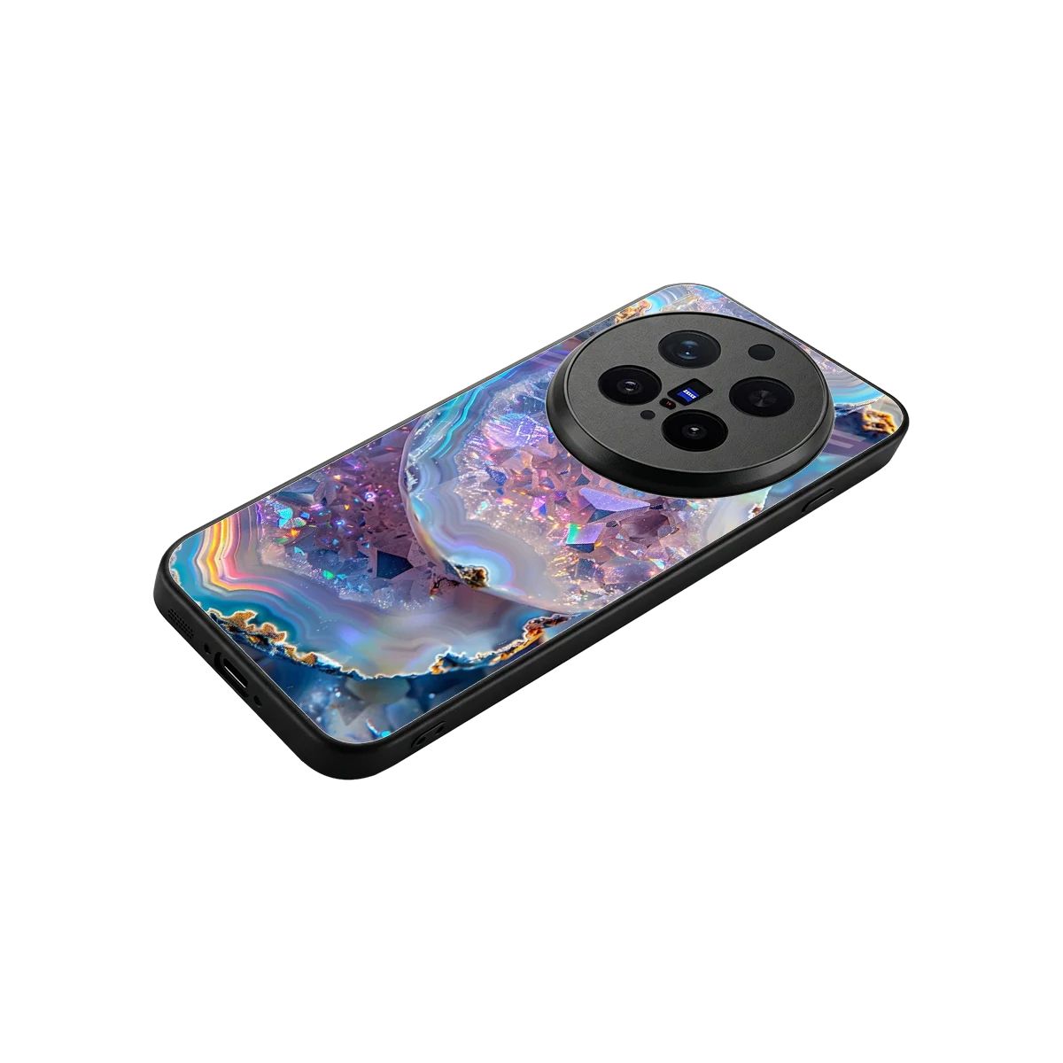 Crystal Veil stylish phone case for vivo x300 pro | glossy glass and slim fit