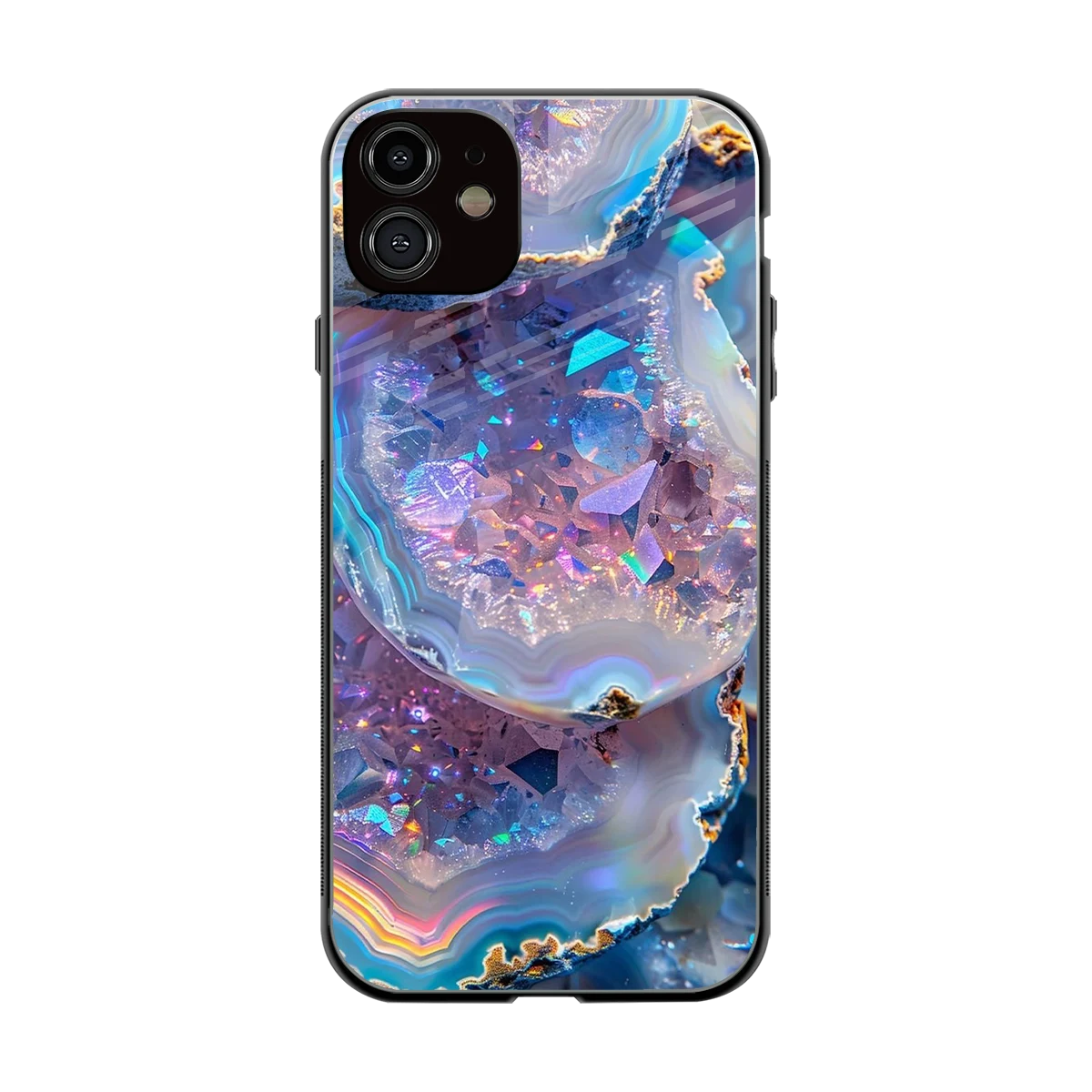Crystal Veil back phone cover | glass case for iphone 12