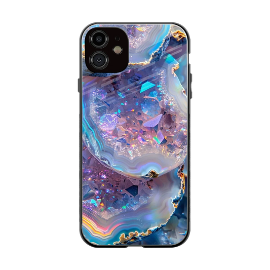 Crystal Veil back phone cover | glass case for iphone 12
