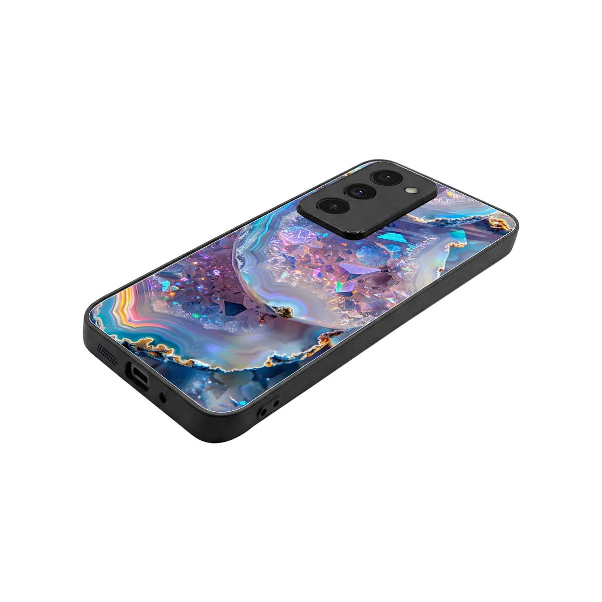 Crystal Veil stylish phone case for redmi 15 5g | glossy glass and slim fit