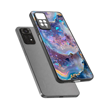 Crystal Veil sleek redmi note 11 pro cover with tempered glass back and TPU edges