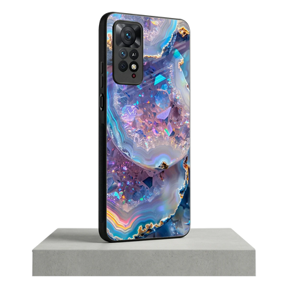 Crystal Veil redmi note 11 pro mobile cover | shockproof glass phone case
