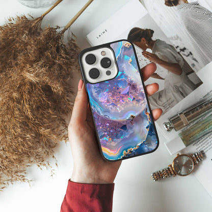 Crystal Veil TPU glass hybrid case for iPhone 16 | premium mobile back cover