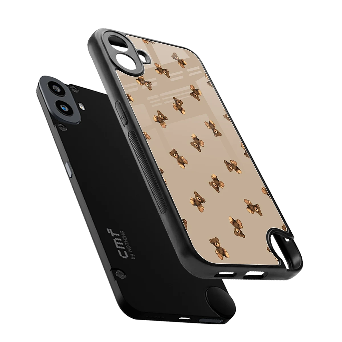 Cuddle Mode sleek cmf nothing phone 1 cover with tempered glass back and TPU edges