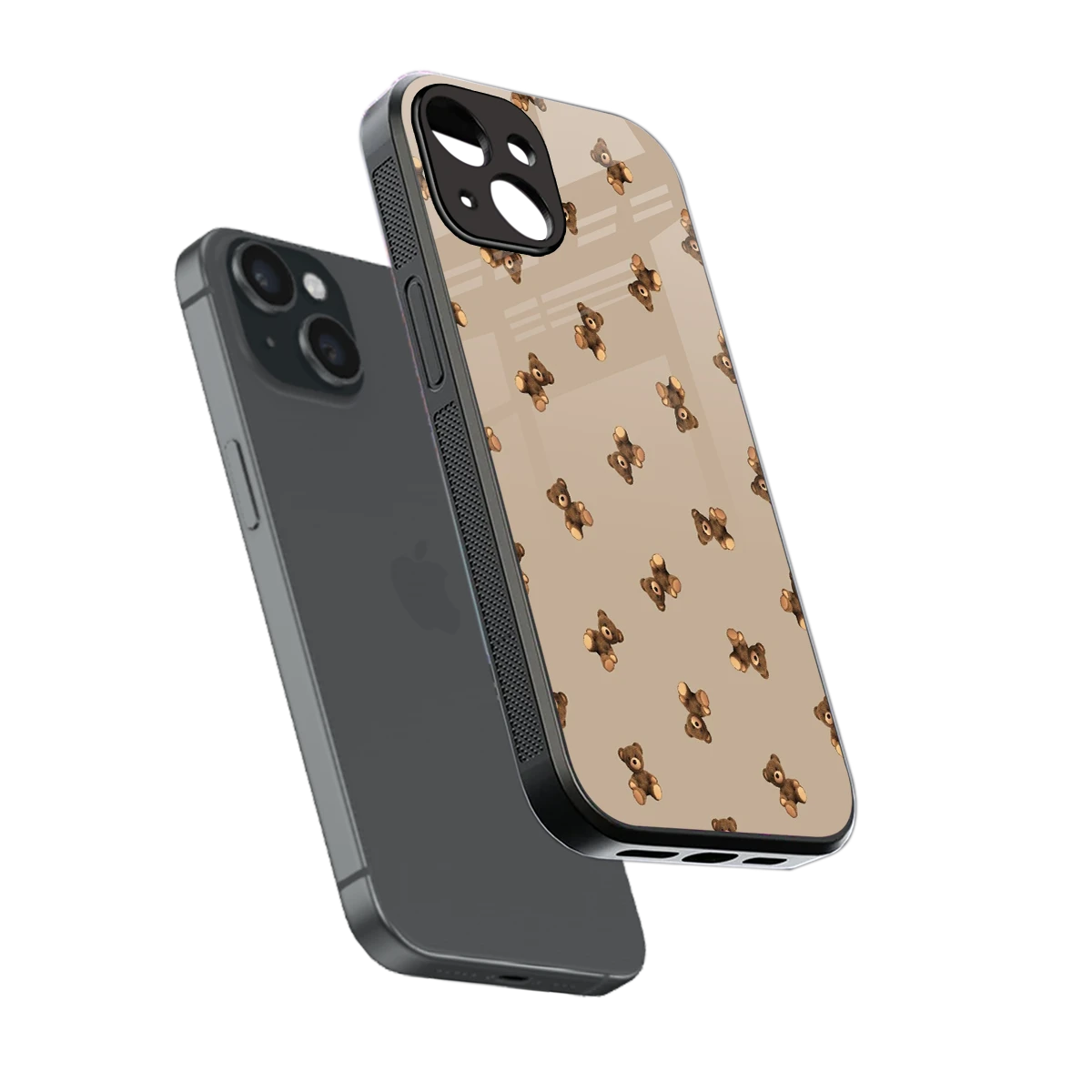 Cuddle Mode sleek iphone 13 cover with tempered glass back and TPU edges