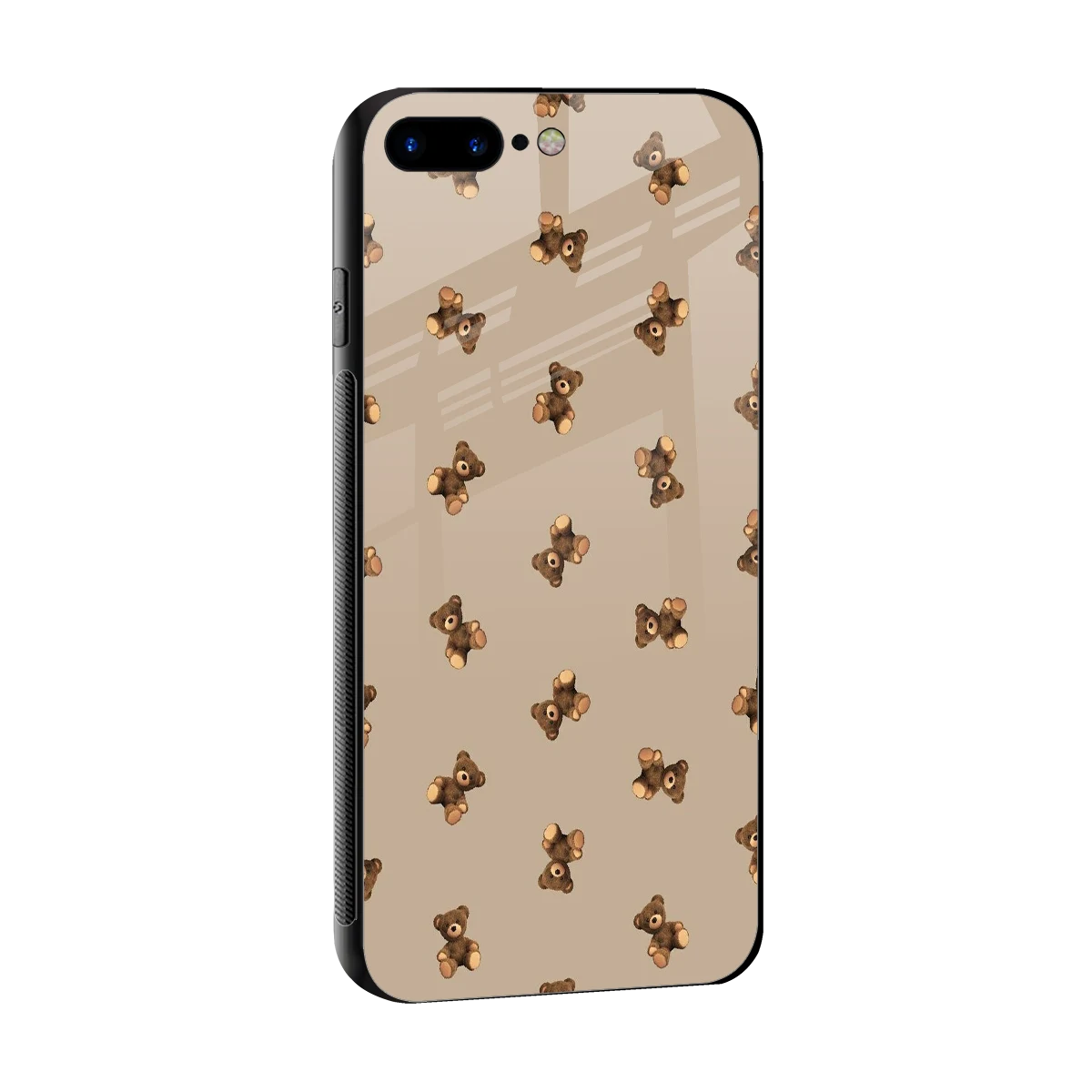 Cuddle Mode sleek iphone 8 plus cover with tempered glass back and TPU edges