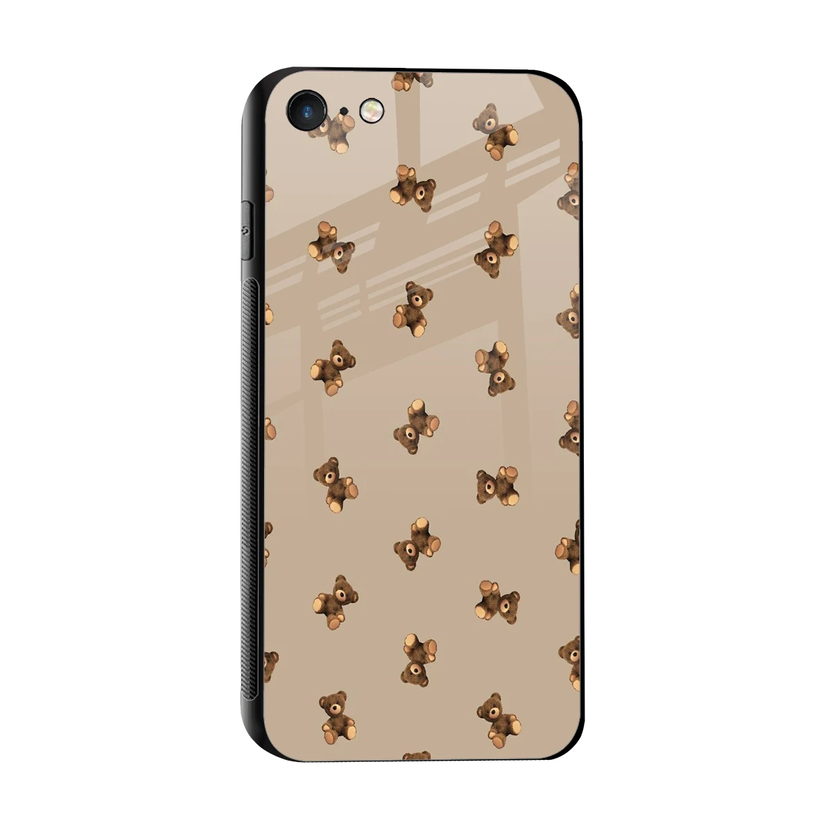 Cuddle Mode sleek iphone 7 cover with tempered glass back and TPU edges