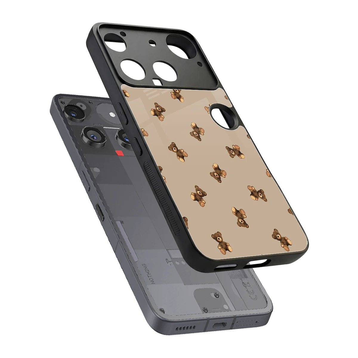 Cuddle Mode sleek nothing phone 3 cover with tempered glass back and TPU edges