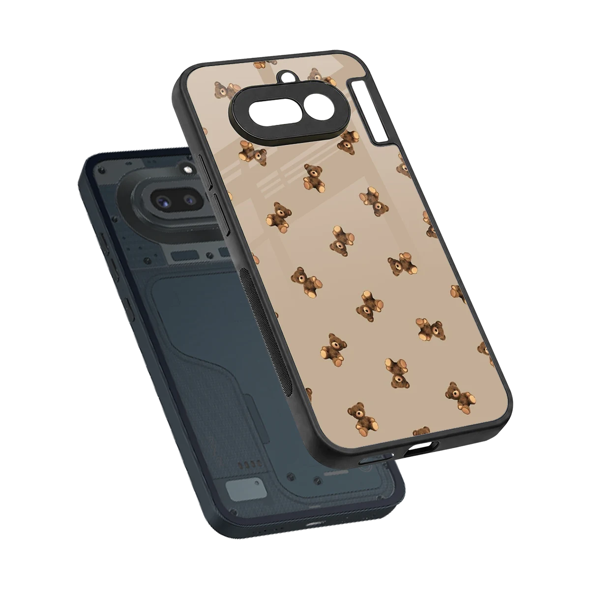 Cuddle Mode sleek nothing phone 4a cover with tempered glass back and TPU edges