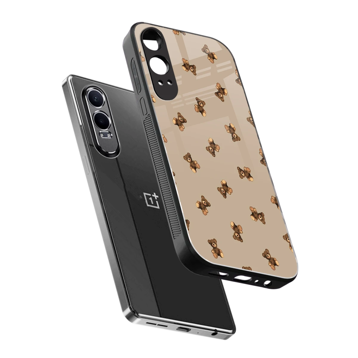 Cuddle Mode sleek oneplus nord ce 4 lite cover with tempered glass back and TPU edges
