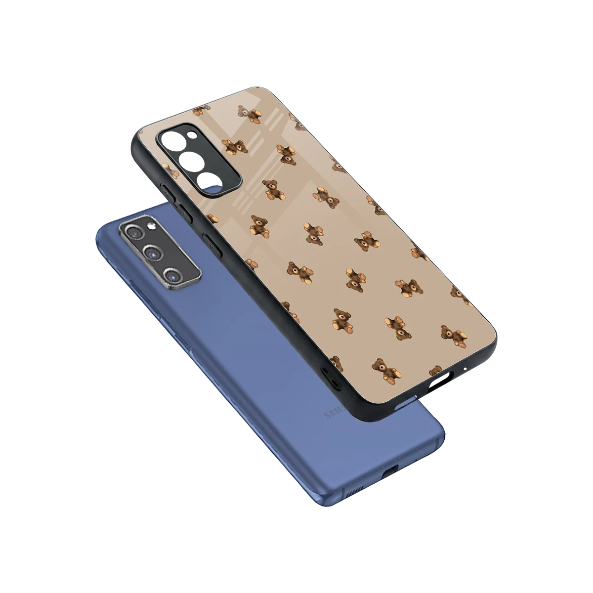 Cuddle Mode sleek samsung galaxy s20 fe cover with tempered glass back and TPU edges