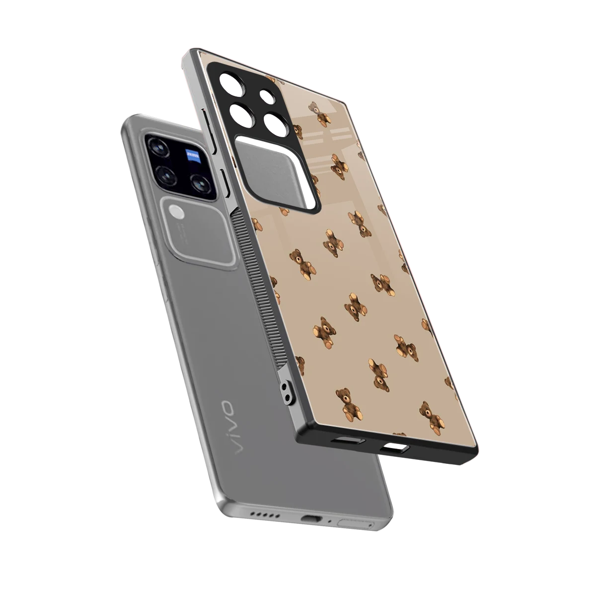 Cuddle Mode sleekvivo v30 pro cover with tempered glass back and TPU edges