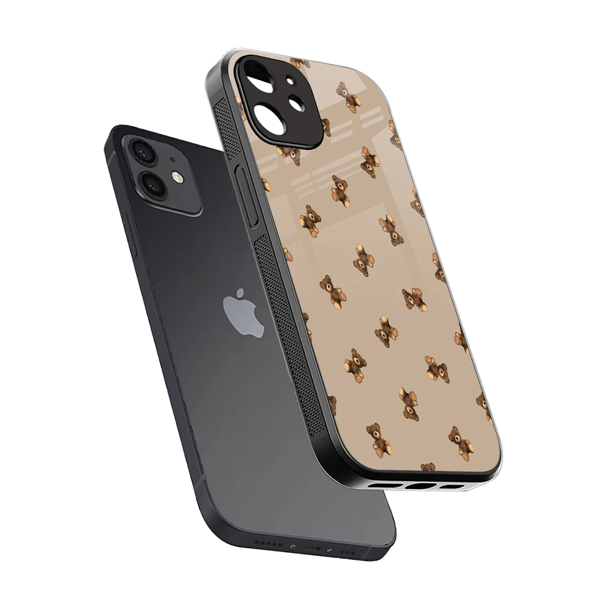 Cuddle Mode sleek iphone 12 cover with tempered glass back and TPU edges