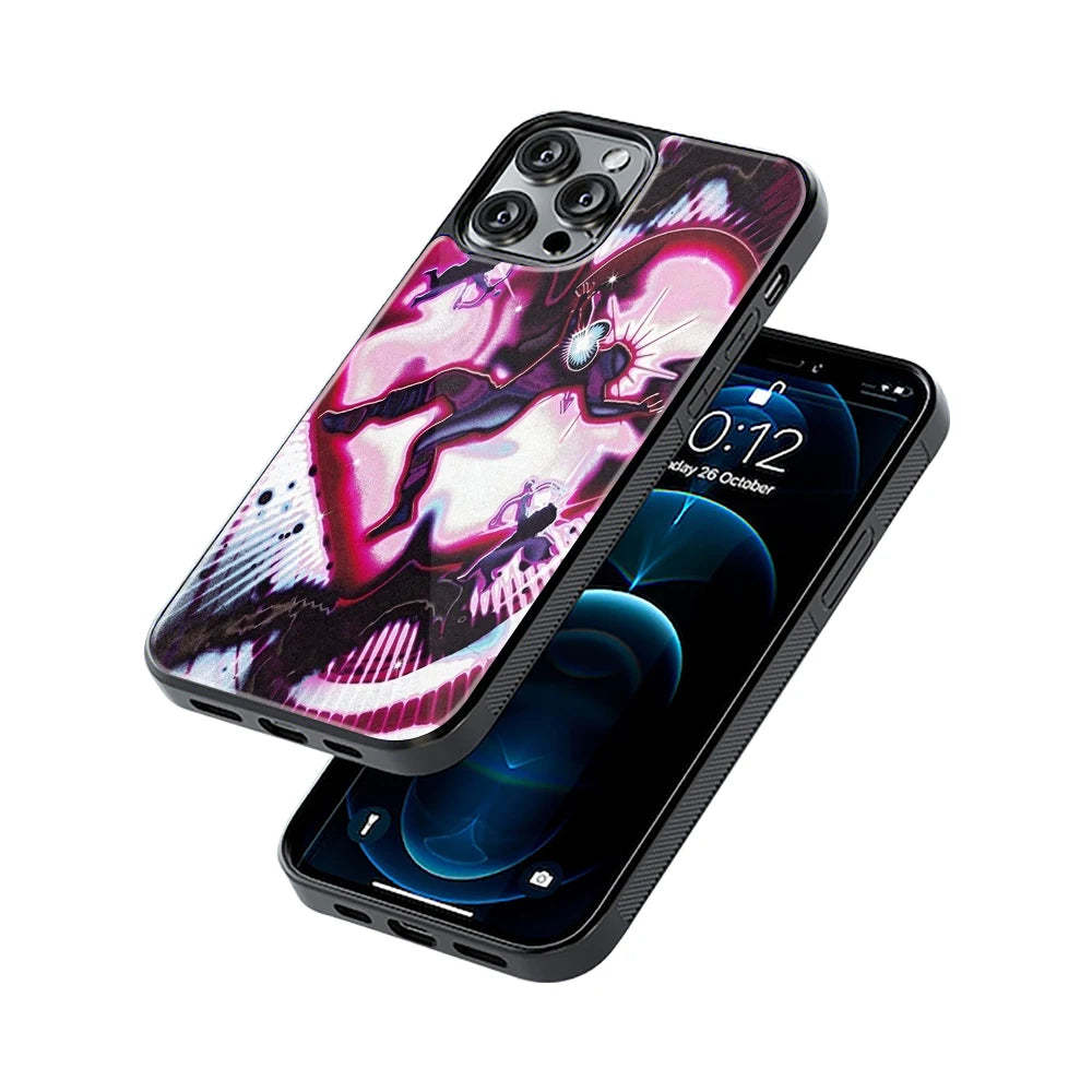 Protective Glass Back Phone Case Compatible with iPhone, Samsung, OnePlus, Pixel & More