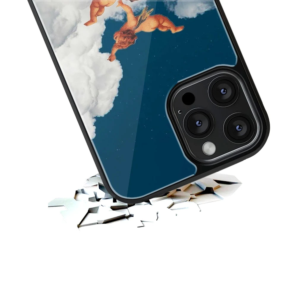 Durable Glass Back Mobile Case for iPhone, Samsung, OnePlus, Google Pixel, Redmi, Vivo, Oppo