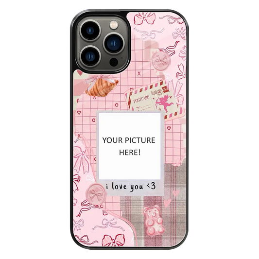 Polaroid Personalised Glass Phone Case