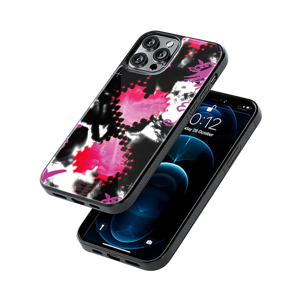 Protective Glass Back Phone Case Compatible with iPhone, Samsung, OnePlus, Pixel & More