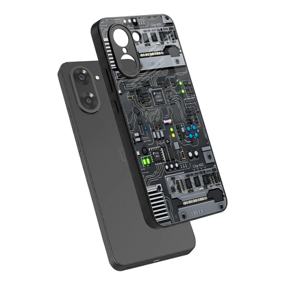 Cybercore sleek oneplus nord ce5 5g cover with tempered glass back and TPU edges