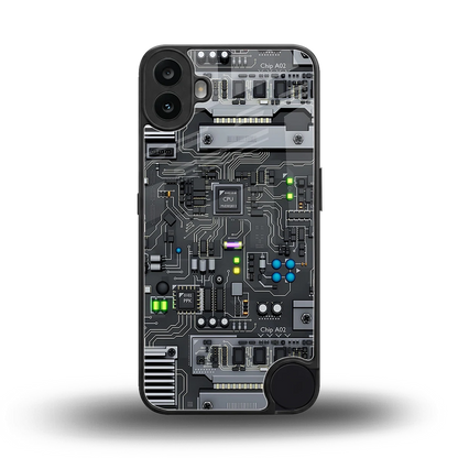 Cybercore back phone cover | glass case for cmf nothing phone 1