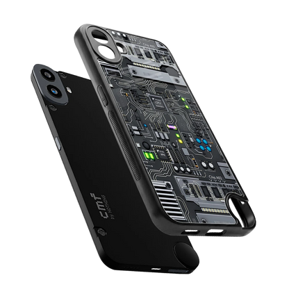 Cybercore sleek cmf nothing phone 1 cover with tempered glass back and TPU edges